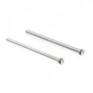 316L Surgical stainless steel customizable nose stud with 1.5mm clear gem