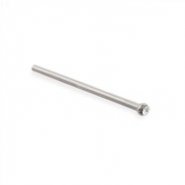 316L Surgical stainless steel customizable nose stud with 2mm clear gem, Gauge:20