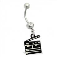 Belly Ring with dangling director's cut board