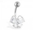 Butterfly belly ring
