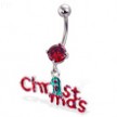 Christmas Belly Button Ring