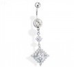 Dangle Square Belly Ring