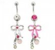 Dangling Bow Belly Ring