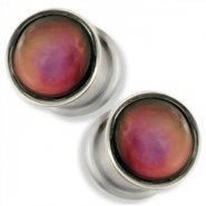 Pair Of Color Changing Double Flair Mood Ring Plugs