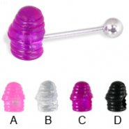 Silicone ribbed penis add-on