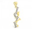 14K Yellow Gold And White Gold "LOVE" Charm