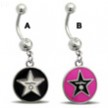Belly Ring with dangling hollywood star