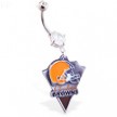 Belly Ring with official licensed NFL charm, Cleveland Browns