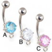 Design your own jeweled belly button ring