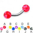 Marble ball curved barbell, 12 ga