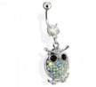Paved Owl Belly Ring