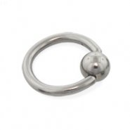Titanium captive bead ring, 12 ga