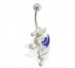 Winged dragon belly ring
